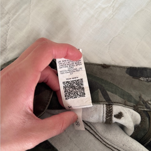 NWT SHEIN PETITE Summer Fashion Camouflage Slim Fit Multicolor / 2(Petite XS - Picture 13 of 16